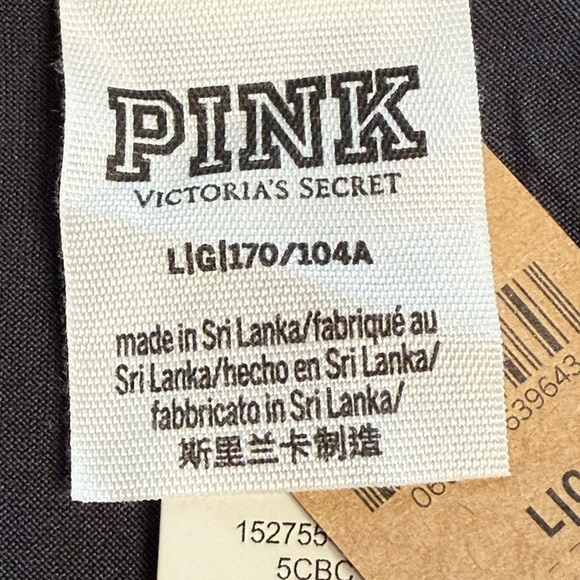 Victoria’s Secret PINK Racerback Tank Top | Charcoal Gray | Women’s L | NWT - Picture 2 of 4
